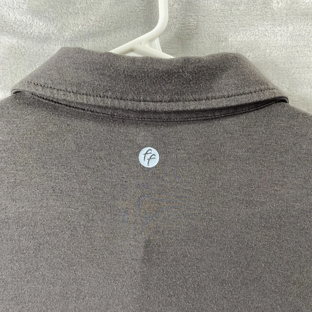 Free Fly Apparel Polo Shirt Mens Large Performance Stretch Gray Bamboo Blend